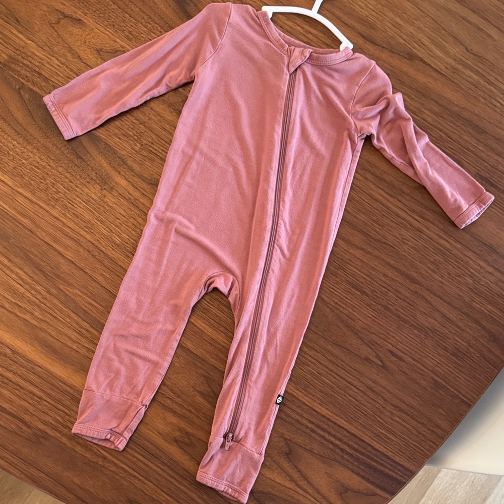 Kyte BABY Dusty Rose Footie One Piece